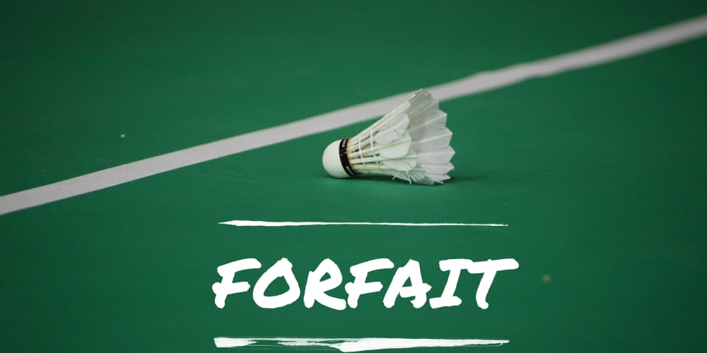 Justifier un forfait. Tout se passe sur MyFFBad !